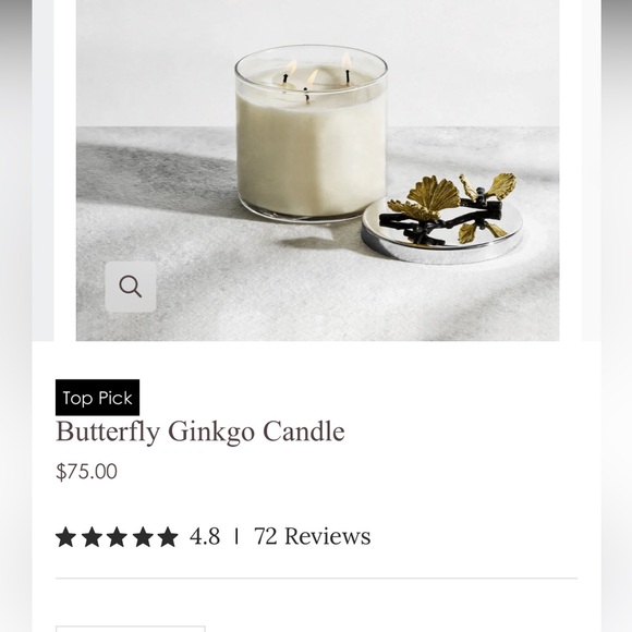 Michael Aram Candle - Picture 2 of 8